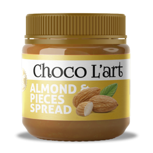 CHOCO L'ART ALMOND CREAMY WITH ALMOND PIECES 200-400 Gr