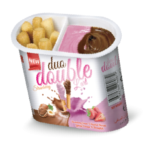 HAZELNUT COCOA CREAMY AND STRAWBERRY FLV CREAMY & GRISSINI 55 Gr