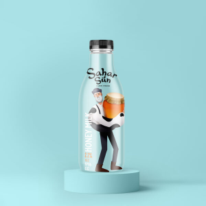 Ultra-Pasteurized Semi Fat Honey Milk 946 CC